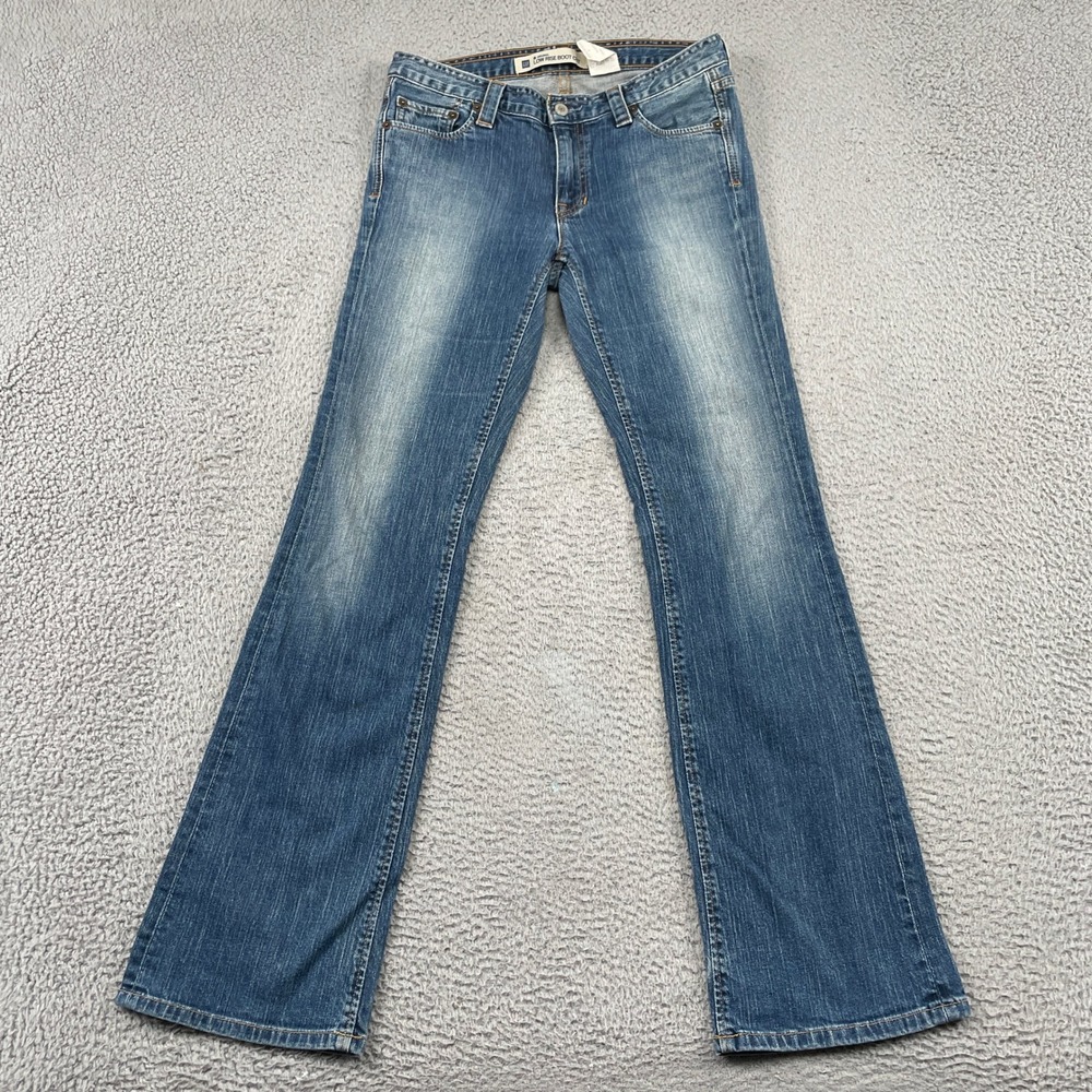 Gap Jeans Women 6 Blue Original Low Rise Boot Cut Denim Stretch Made in USA